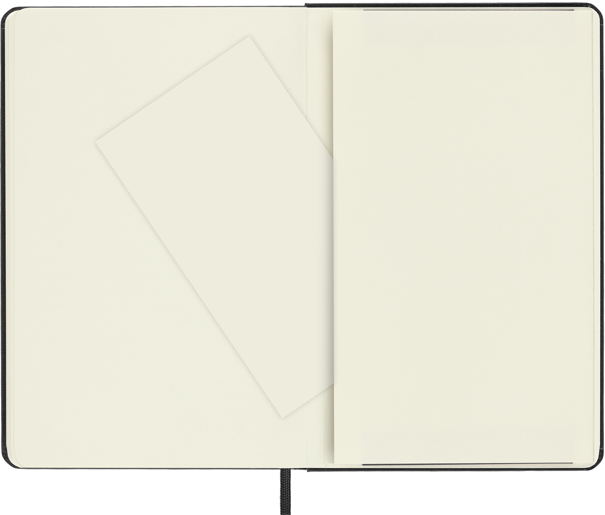 MOLESKINE Carnet Classique Format Moyen Pages Blanches Noir Couverture rigide