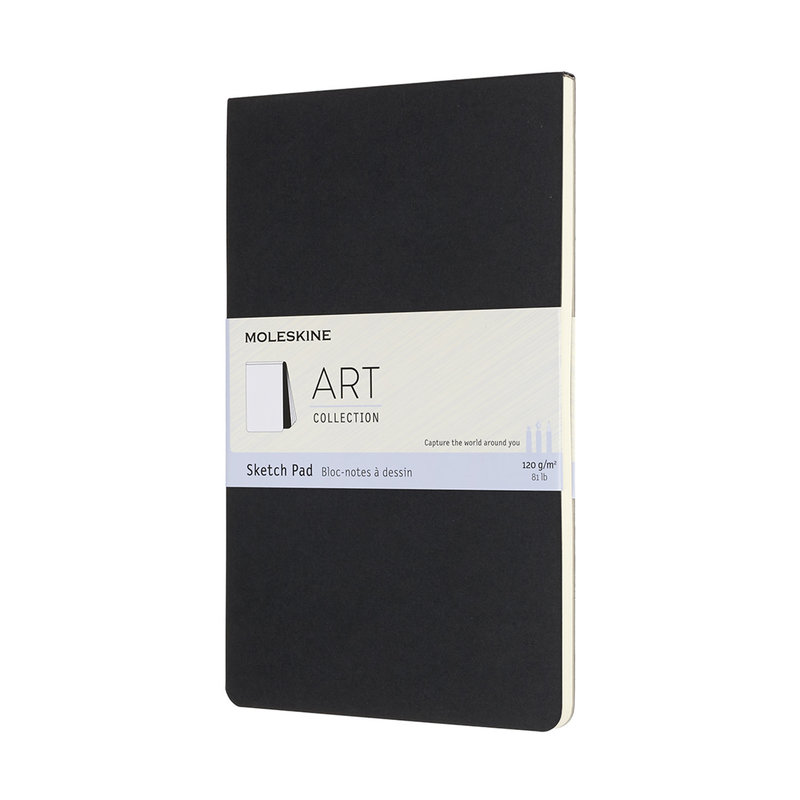 MOLESKINE Art Bloc De Croquis Grand Format Noir 13x21cm 120g/m²