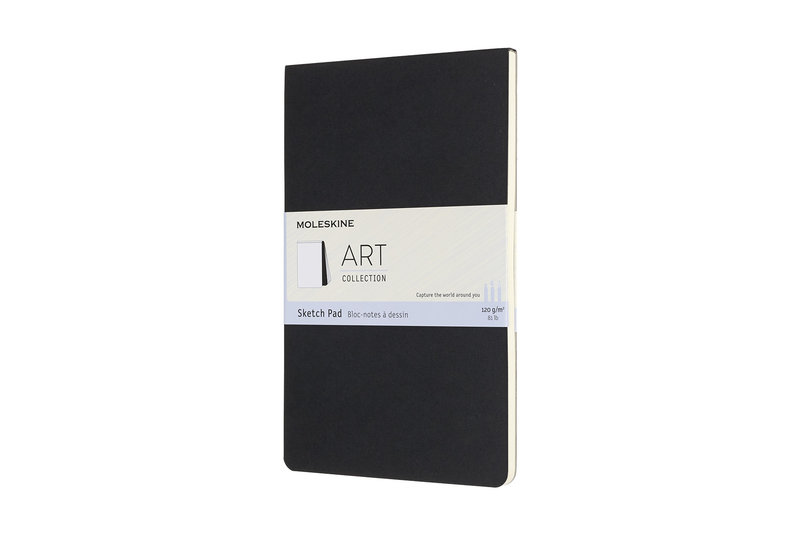 MOLESKINE Art Bloc De Croquis Grand Format Noir 13x21cm 120g/m²