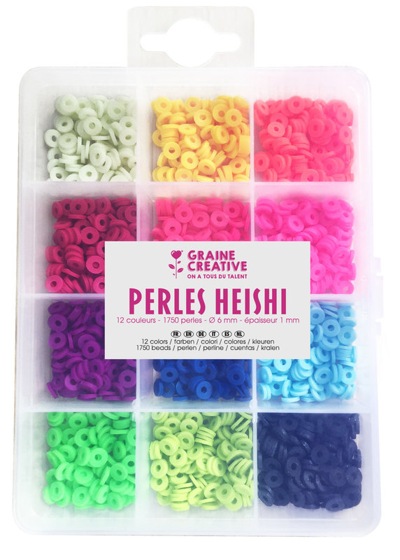 GRAINE CREATIVE Perles Heishi Fluorescent