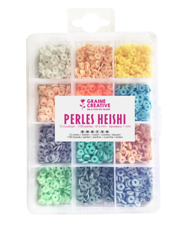 GRAINE CREATIVE Perles Heishi Pastel