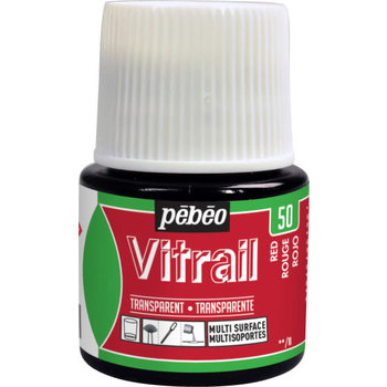 PEBEO Vitrail Transparent 45 Ml Rouge
