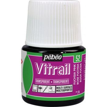PEBEO Vitrail Transparent 45 Ml Rose Fuschia