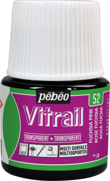 PEBEO Vitrail Transparent 45 Ml Rose Fuschia