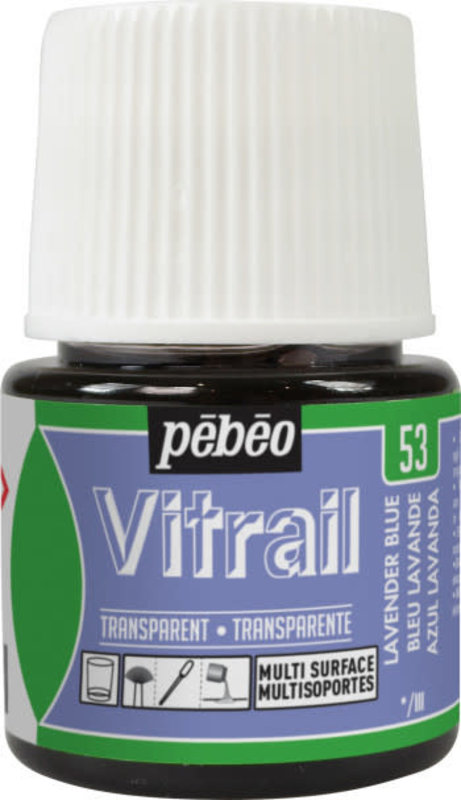 PEBEO Vitrail Transparent 45 Ml Bleu Lavande