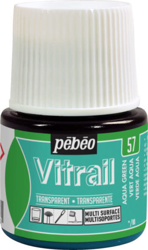 PEBEO Vitrail Transparent 45 Ml Vert Aqua