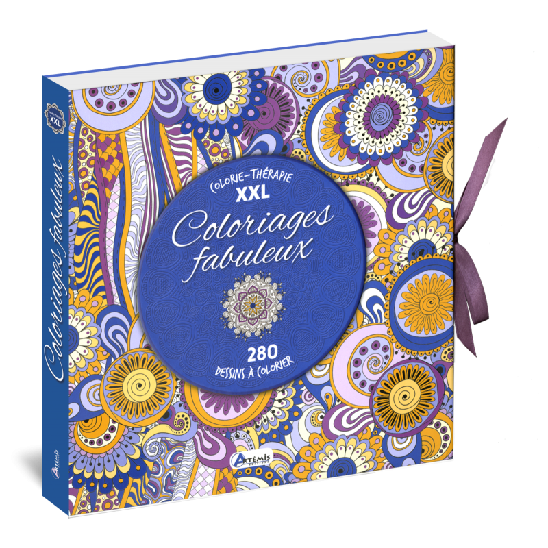 ARTEMIS Fabulous Coloring Therapy Xxl 280 Drawings To Color