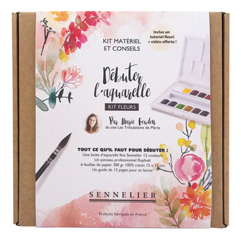 SENNELIER Discovery set La Petite Aquarelle - Flowers theme Kit Marie Boudon