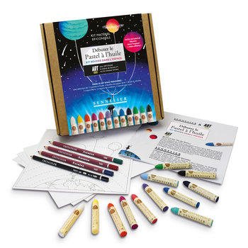 SENNELIER Oil pastels discovery set - Art Room collaboration - Reverie in space