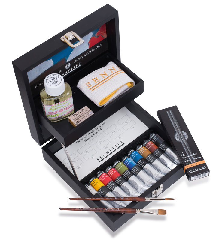 SENNELIER Coffret noir Huile Extra-Fine 10 Tubes 21ml