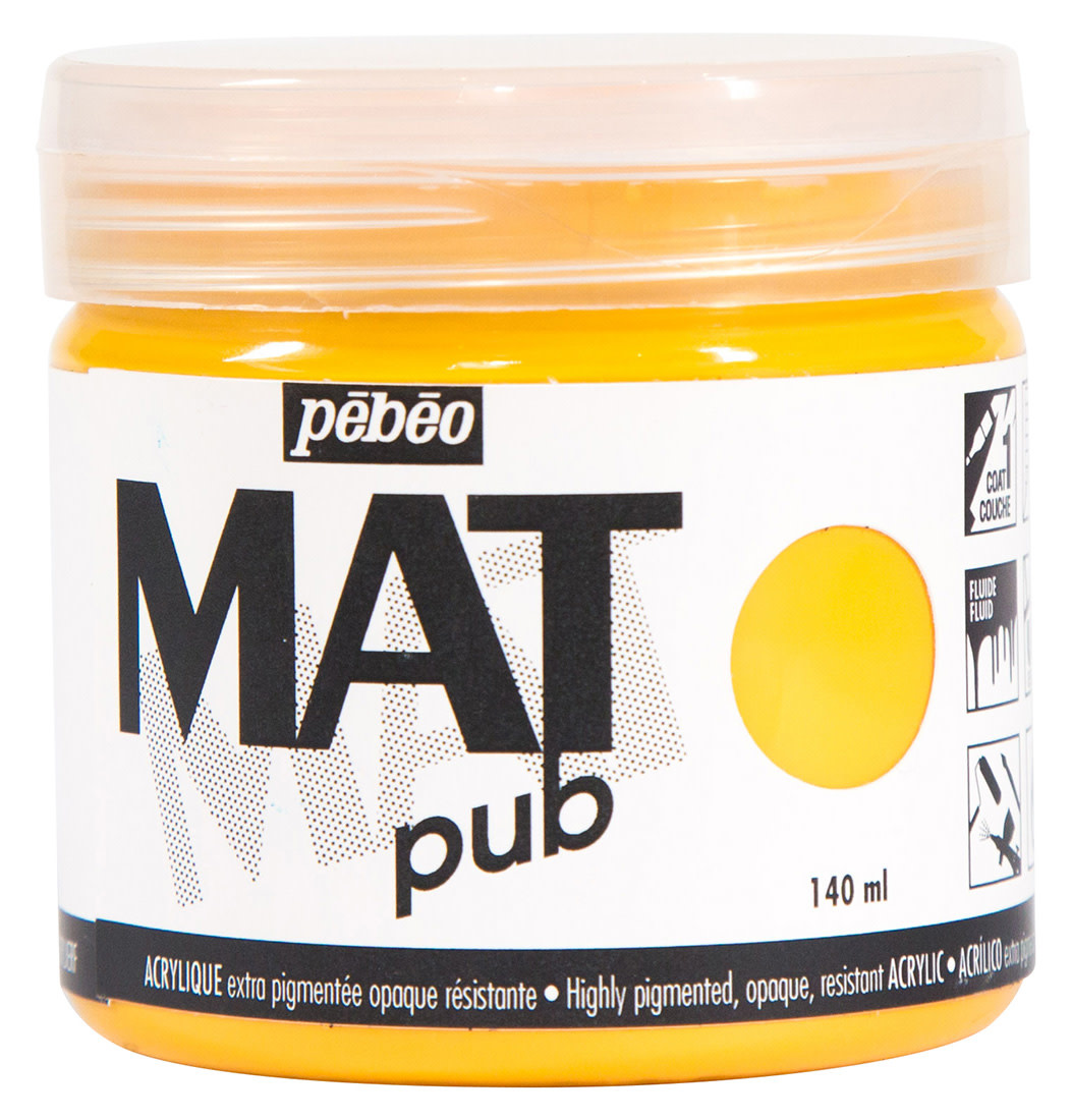 PEBEO Acrylique Mat Pub 140 Ml Jaune Dore