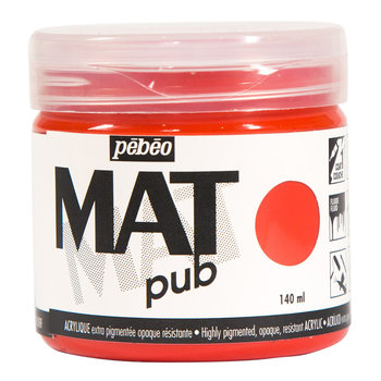 PEBEO Acrylic Matte Pub 140 ml - Vermilion Red