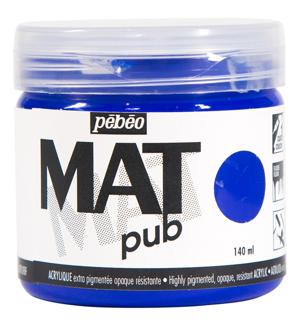 PEBEO Acrylique Mat Pub 140 Ml Bleu Outremer