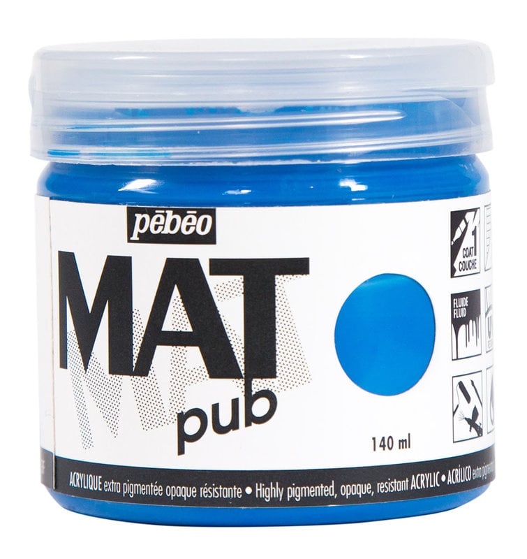 PEBEO Acrylique Mat Pub 140 ml - Bleu cobalt