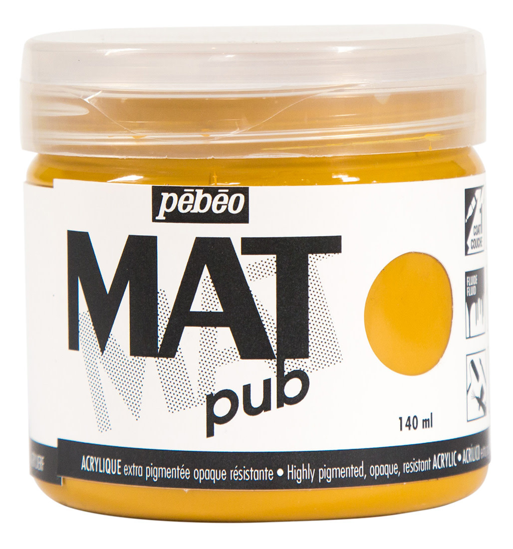 PEBEO Acrylique Mat Pub 140 Ml Ocre Jaune