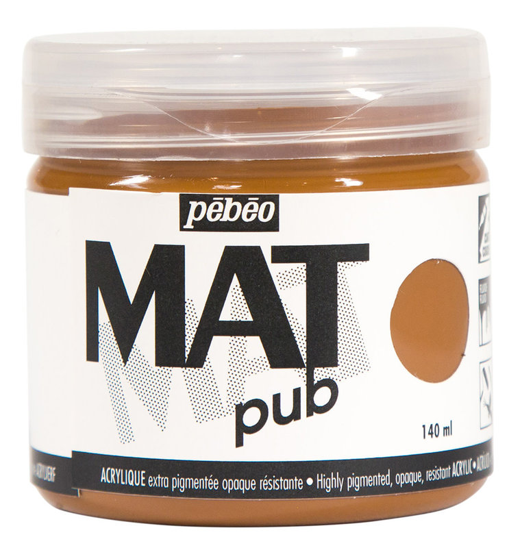 PEBEO Acrylique Mat Pub 140 Ml Sienne Naturelle