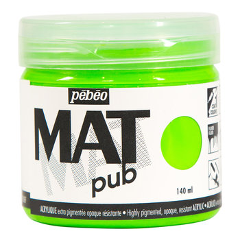 PEBEO Acrylic Matte Pub 140 ml - Fluorescent Green