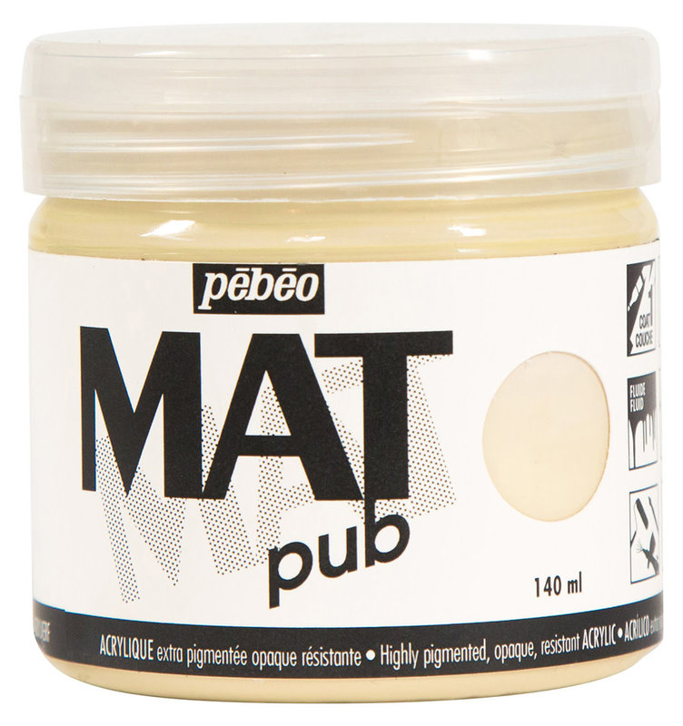 PEBEO Acrylic Matte Pub 140 ml - Ivory beige