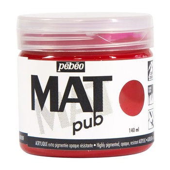 PEBEO Acrylic Matte Pub 140 ml - Magenta Red