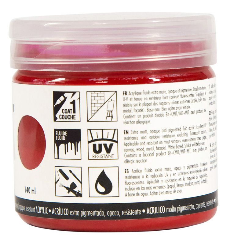 PEBEO Acrylic Matte Pub 140 ml - Magenta Red