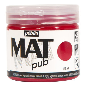 PEBEO Acrylic Matte Pub 140 ml - Carmine Red