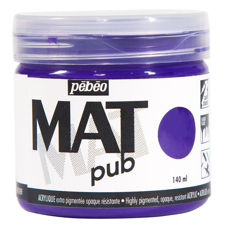 PEBEO Acrylic Matte Pub 140 ml - Cobalt Violet