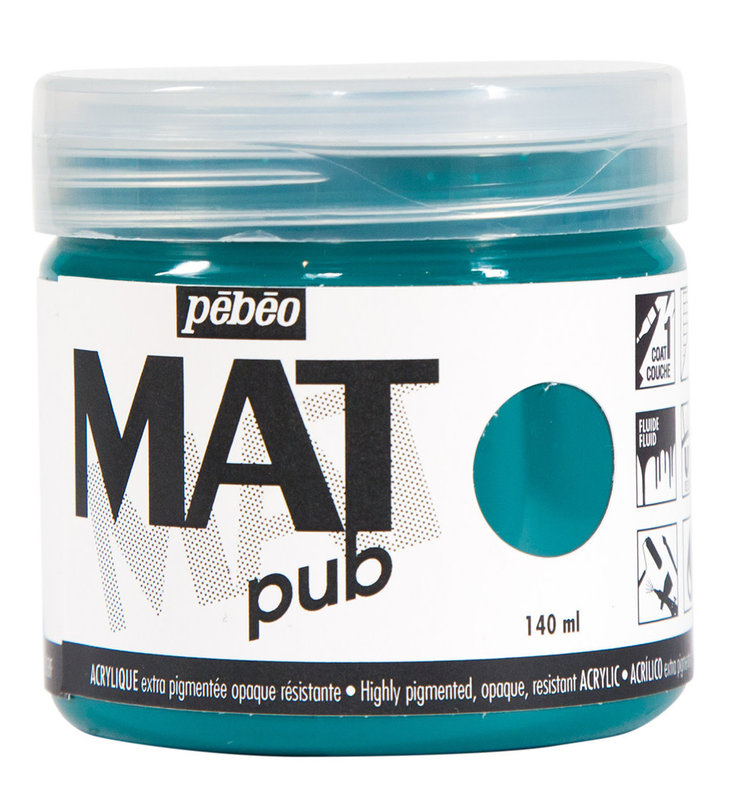 PEBEO Acrylique Mat Pub 140 Ml Vert Canard