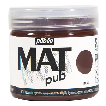 PEBEO Acrylic Matte Pub 140 ml - Burnt Shadow