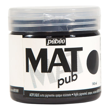 PEBEO Acrylic Matte Pub 140 ml - Ivory Black