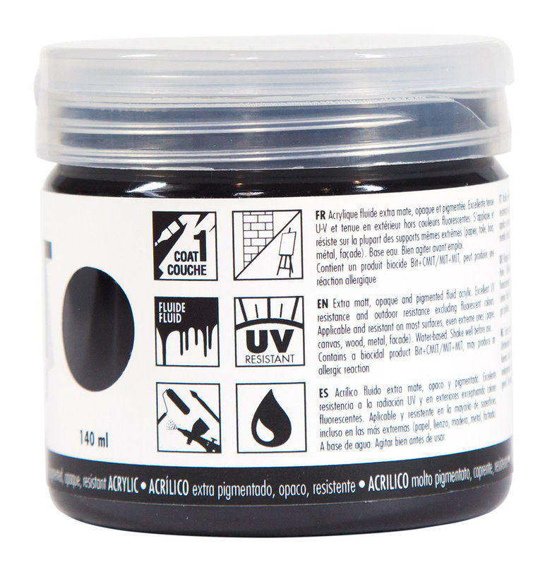 PEBEO Acrylic Matte Pub 140 ml - Ivory Black