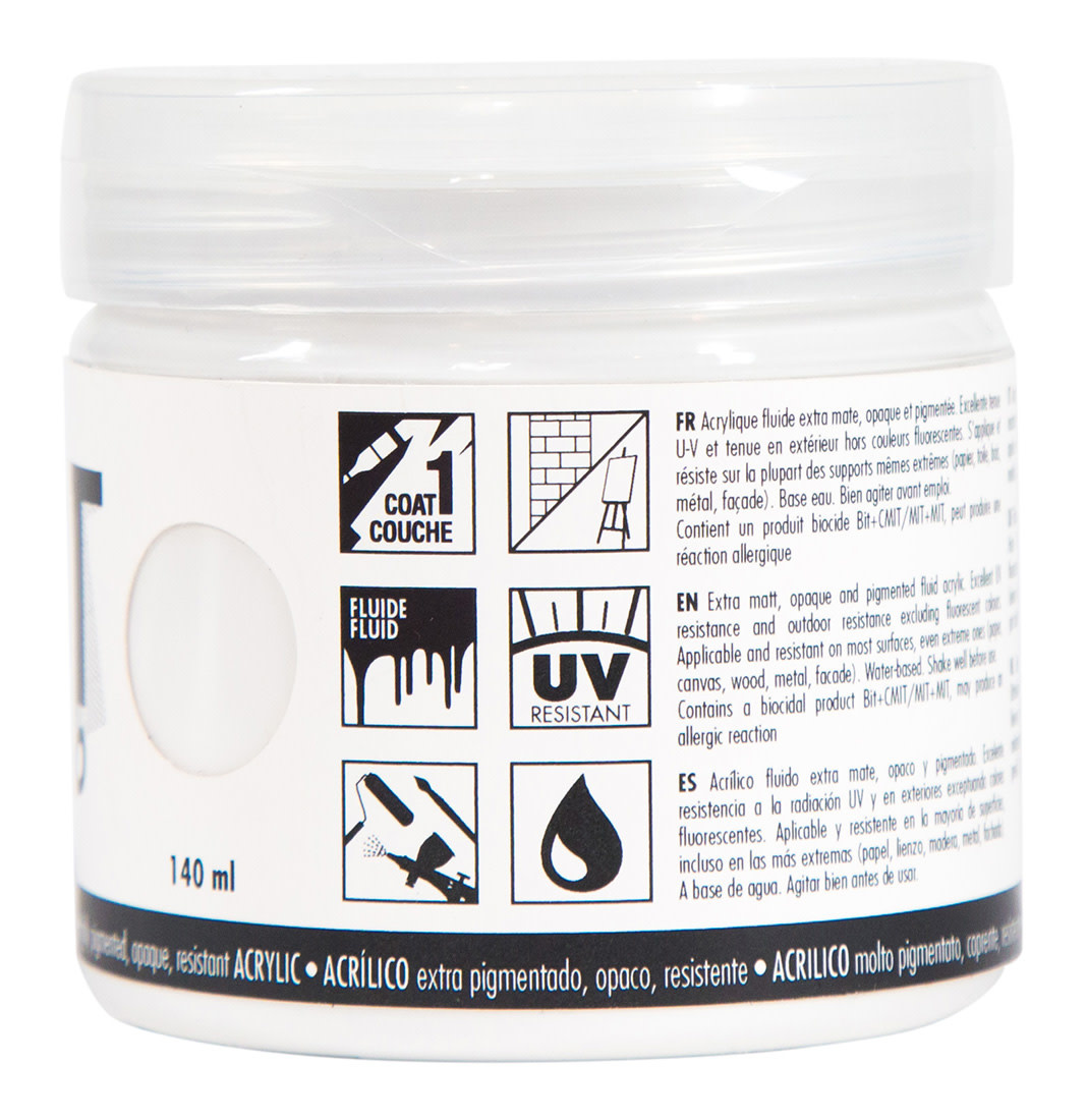 PEBEO Acrylique Mat Pub 140 Ml Blanc Permanent