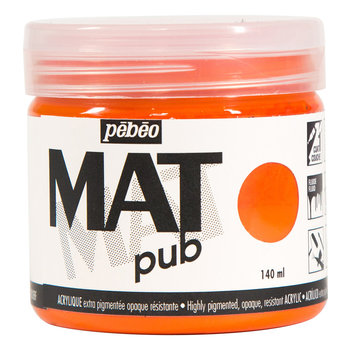 PEBEO Acrylique Mat Pub 140 ml - Orange vif