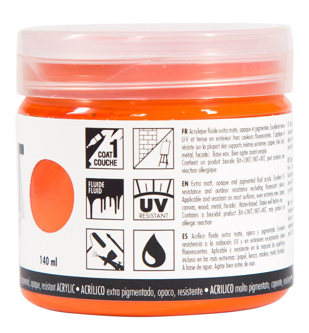 PEBEO Acrylique Mat Pub 140 Ml Orange Vif
