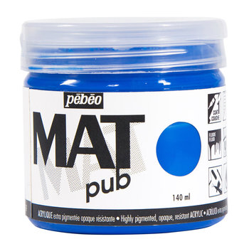 PEBEO Mat Pub Peinture acrylique 140 ml Bleu cyan
