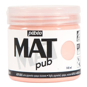 PEBEO Acrylic Matte Pub 140 ml - Light Pink