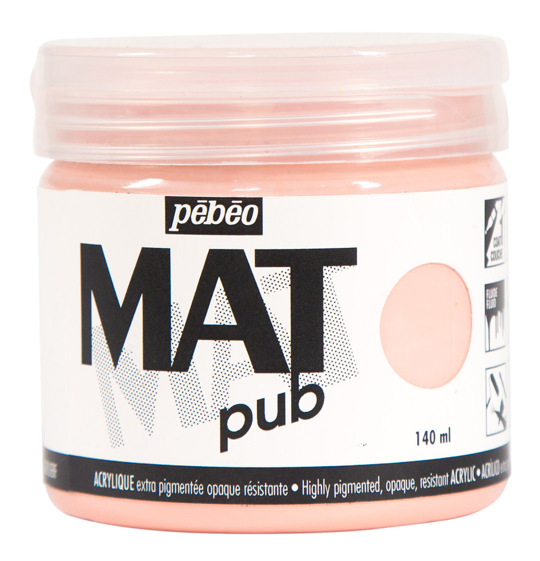 PEBEO Acrylique Mat Pub 140 Ml Rose Lumiere