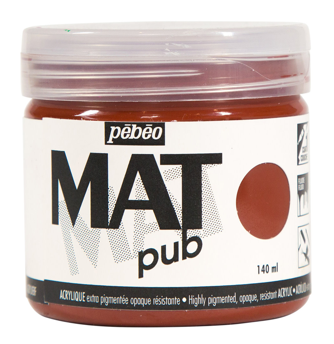 PEBEO Acrylique Mat Pub 140 Ml Sienne Brulee