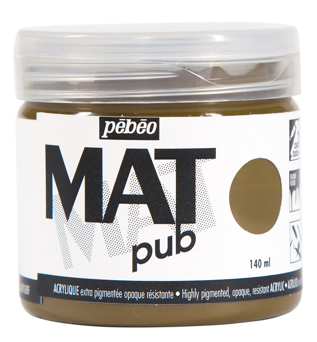 PEBEO Acrylique Mat Pub 140 Ml Ombre Naturelle