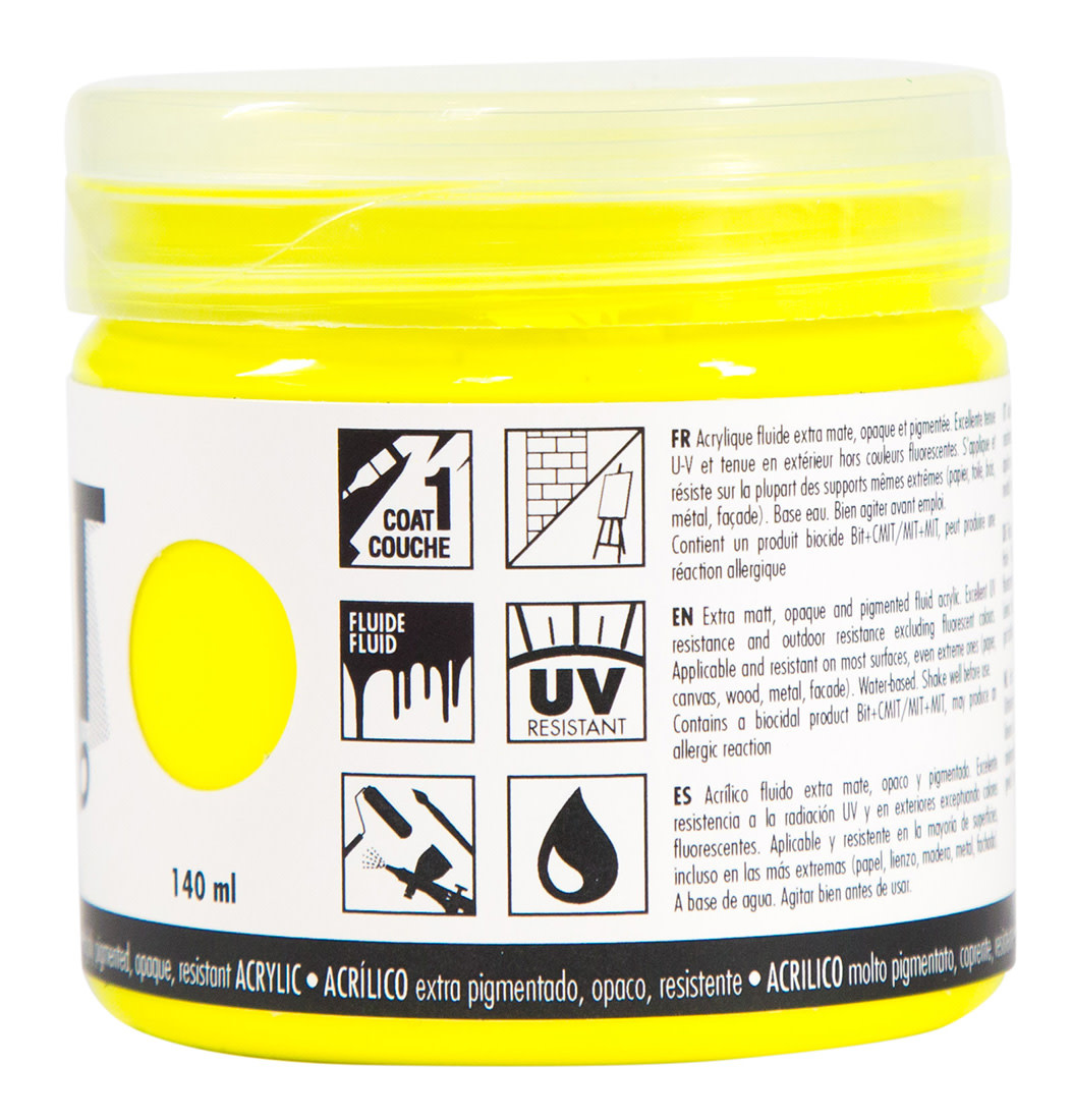 PEBEO Acrylique Mat Pub 140 Ml Jaune Fluorescent