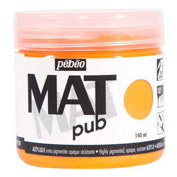 PEBEO Acrylic Matte Pub 140 ml - Fluorescent Orange