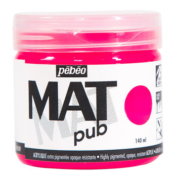 PEBEO Acrylic Mat Pub 140 ml - Fluorescent Pink