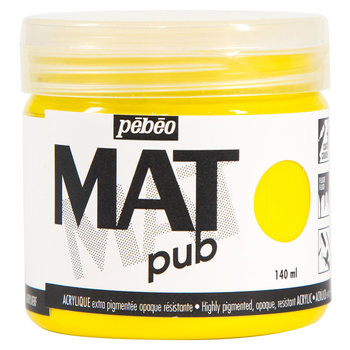 PEBEO Acrylic Matte Pub 140 ml - Primary Yellow