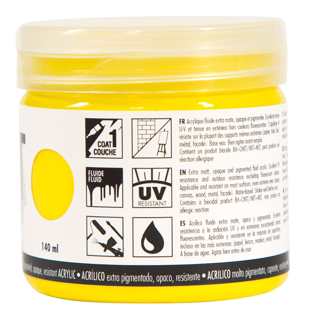 PEBEO Acrylique Mat Pub 140 Ml Jaune Primaire