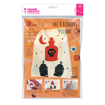 GRAINE CREATIVE Kit custo sac Halloween poison