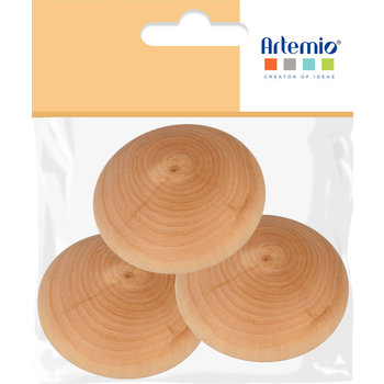 ARTEMIO 3 Galets Bois 7Cm
