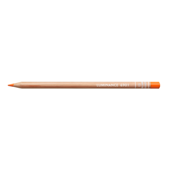 CARAN D'ACHE Crayon de couleur Luminance 6901® - Orange Cadmium Foncée