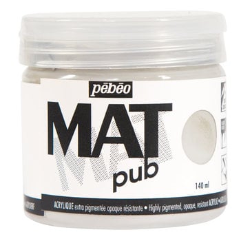 PEBEO Acrylique Mat Pub 140 Ml Gris Chaud