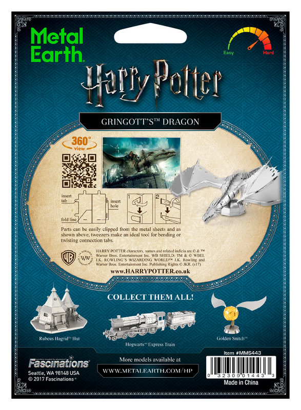 METAL EARTH Maquette Harry Potter - Dragon Gringott (19x13,7x6cm)