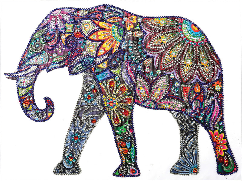 GRAINE CREATIVE Peinture de diamant Éléphant