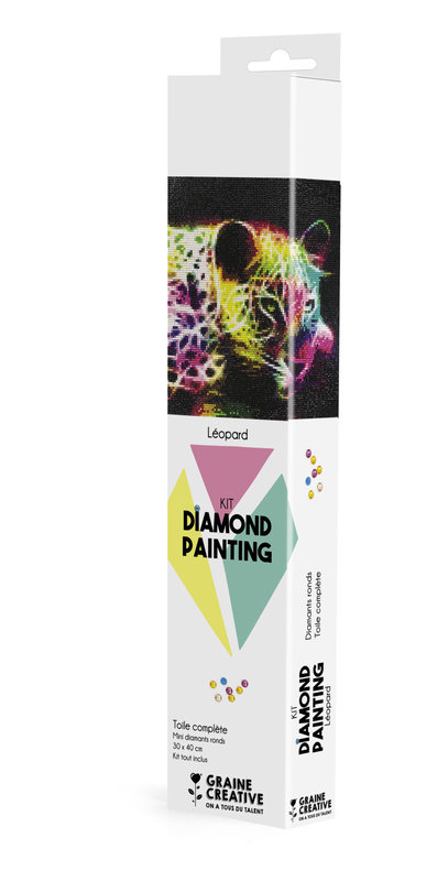 GRAINE CREATIVE Diamond Painting Leopard